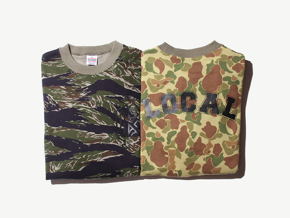 CAMO CREW SWEAT