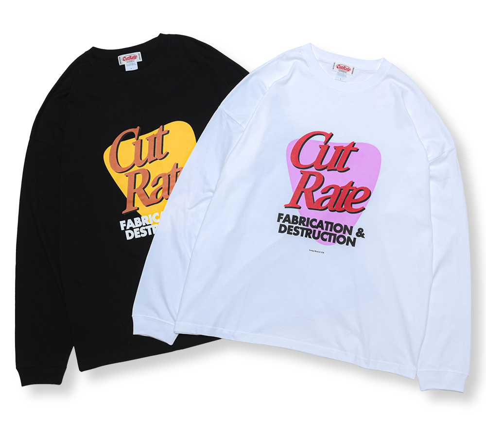 CUTRATE F&D LOGO L/S TEE